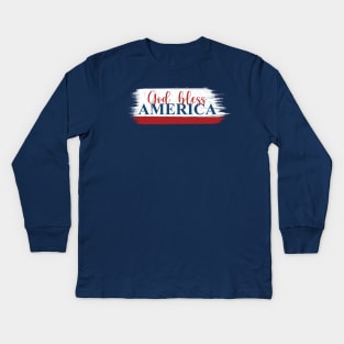 God bless America Kids Long Sleeve T-Shirt